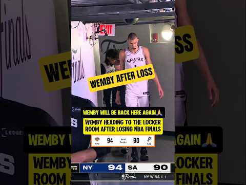 A TOUGH FINALS LOSS for Wemby😔