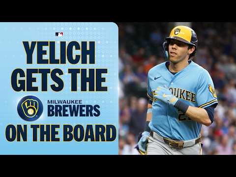 THERE GOES YELI! Christian Yelich opens the scoring with a solo homer in the 2nd inning π€