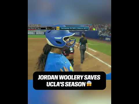 JORDAN WOOLERY HOME RUN WITH UCLA'S SEASON ON THE LINE š„