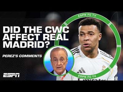 REACTION to Florentino Perez's criticism of the CWC's affecting Real Madrid's season | ESPN FC