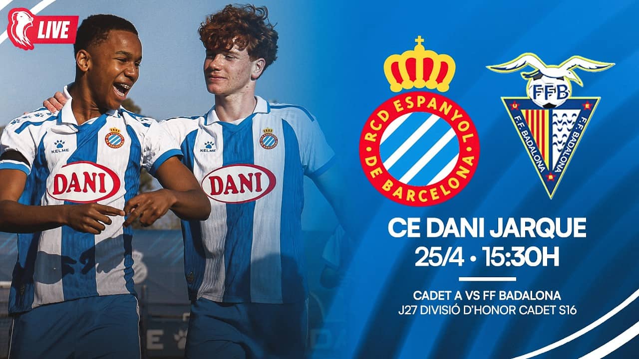 ⚽ Cadet S16 🆚 FF Badalona, J27 Divisió d’honor cadet S16
