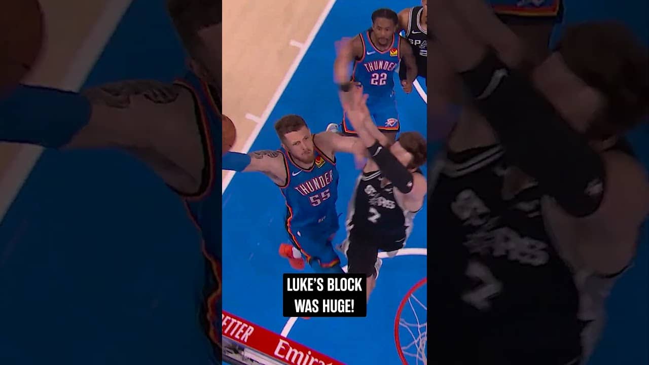 NASTY 😮💨 #nba #spurs #nbaplayoffs #lukekornet
