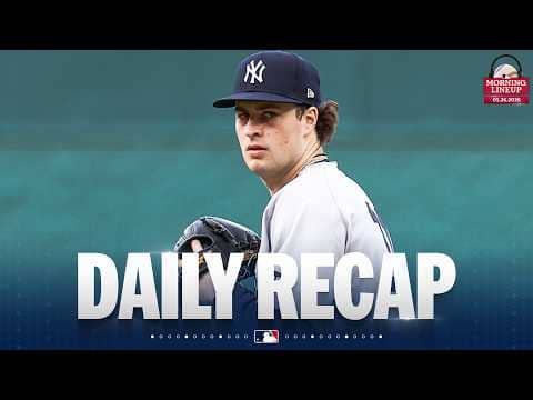 Baseball's best pitcher resides in the Bronx | Morning Lineup (MLB Daily Recap)