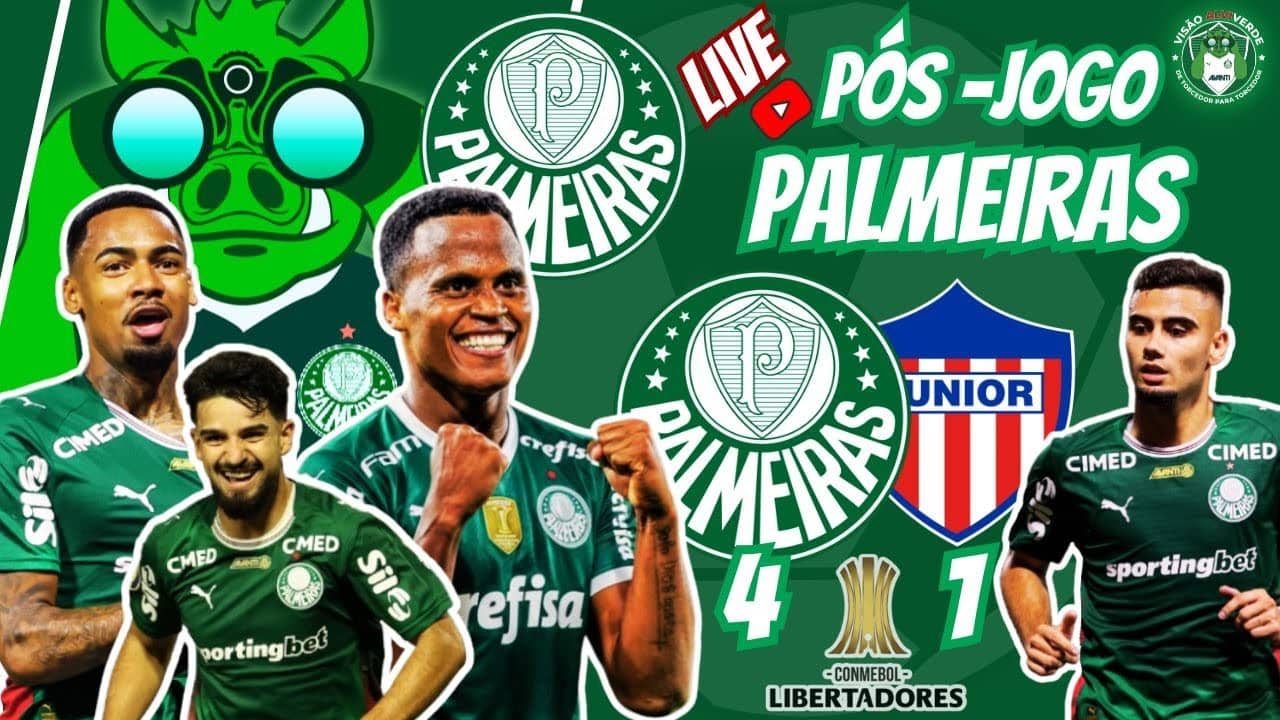 🚨#AOVIVO-PEGA A VISÃO: PÓS-JOGO PALMEIRAS 4X1 JUNIOR B. | CLASSIFICADOS | SORTEIO AMANHÃ