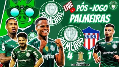 🚨#AOVIVO-PEGA A VISÃO: PÓS-JOGO PALMEIRAS 4X1 JUNIOR B. | CLASSIFICADOS | SORTEIO AMANHÃ