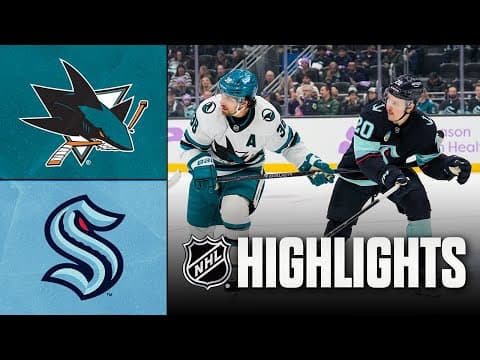 NHL Highlights | Sharks vs. Kraken | November 15, 2025