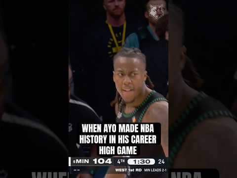 GAME 4 AYO. first player in NBA history to record 40+ PTS/75+ FG%/5+ 3PM/10+ FTM without a miss. 🔥