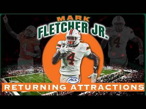 Miami RB Mark Fletcher Jr. | 2026 ACC Football Returning Attractions