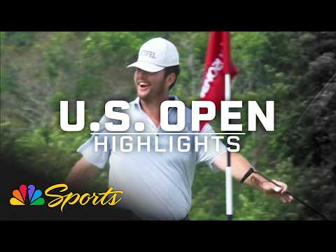 Harry Higgs buries SENSATIONAL birdie from off the green at U.S. Open | Golf on NBC Sports