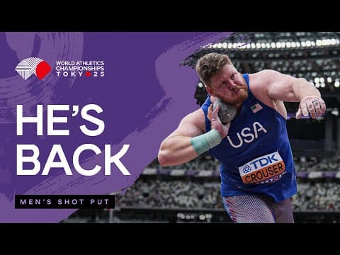 Crouser throws 21.37m season opener to qualify in Tokyo | World Athletics Championships 25