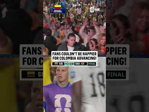 Colombia fans are READY for the Round of 16