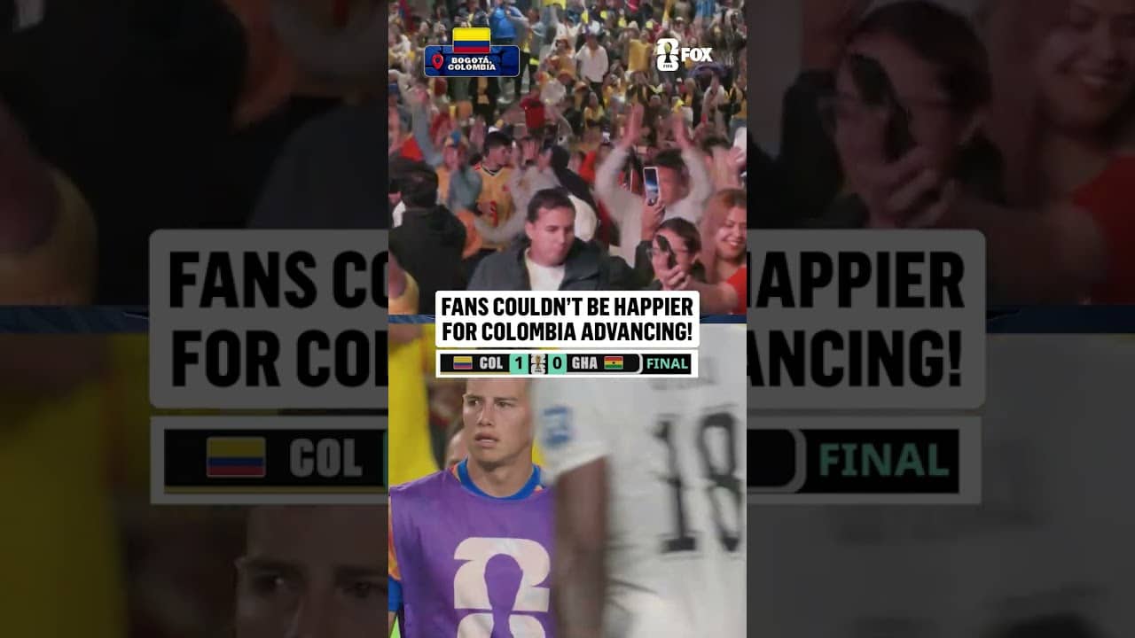 Colombia fans are READY for the Round of 16