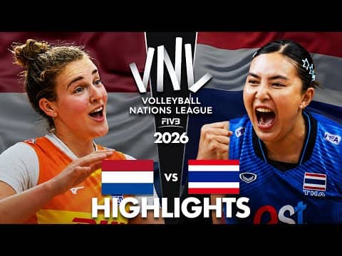 Thailand 🇹🇭 vs Netherlands 🇳🇱 | Highlights | Women's VNL 2026