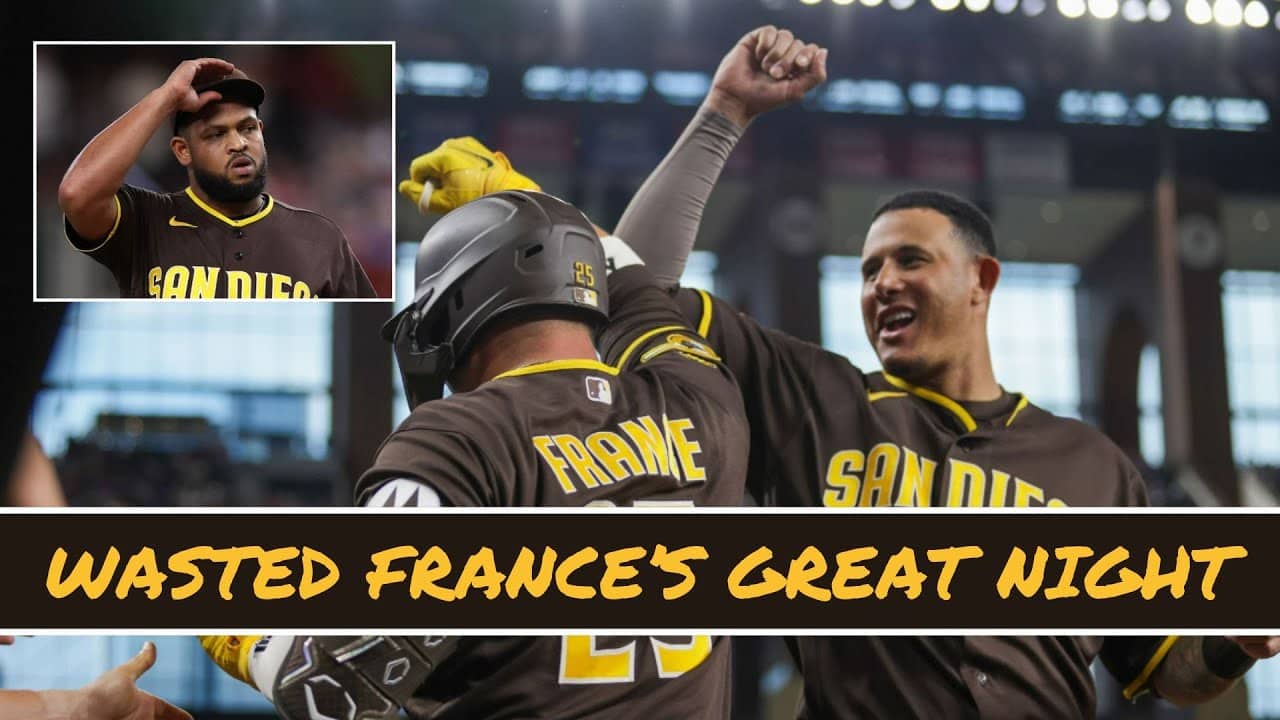 France drives in 5 but Padres lose to Rangers