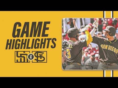 PADRES vs. CARDINALS Full Game Highlights (6/17/26) | MLB Highlights