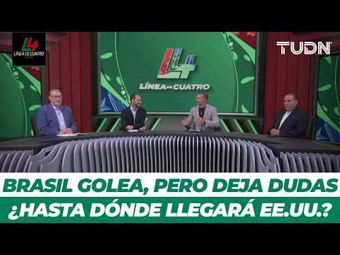 ¡EEUU CON PASO PERFECTO! ¿habrá campeón de Concacaf | Brasil gana sin convencer | Línea de 4