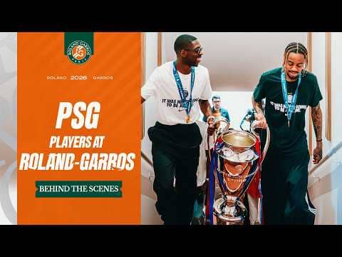 PSG players bring the Champions League to Roland-Garros | Roland-Garros 2026