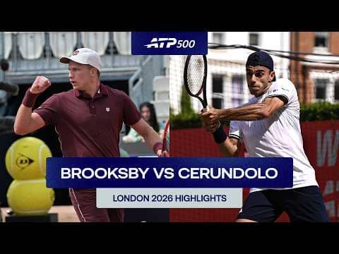 Jenson Brooksby vs. Francisco Cerundolo Highlights | London 2026 R2