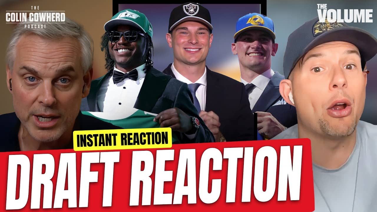 NFL Draft Reaction: Rams-Ty Simpson, Cowboys-Caleb Downs, Giants & Jets smart | Colin Cowherd