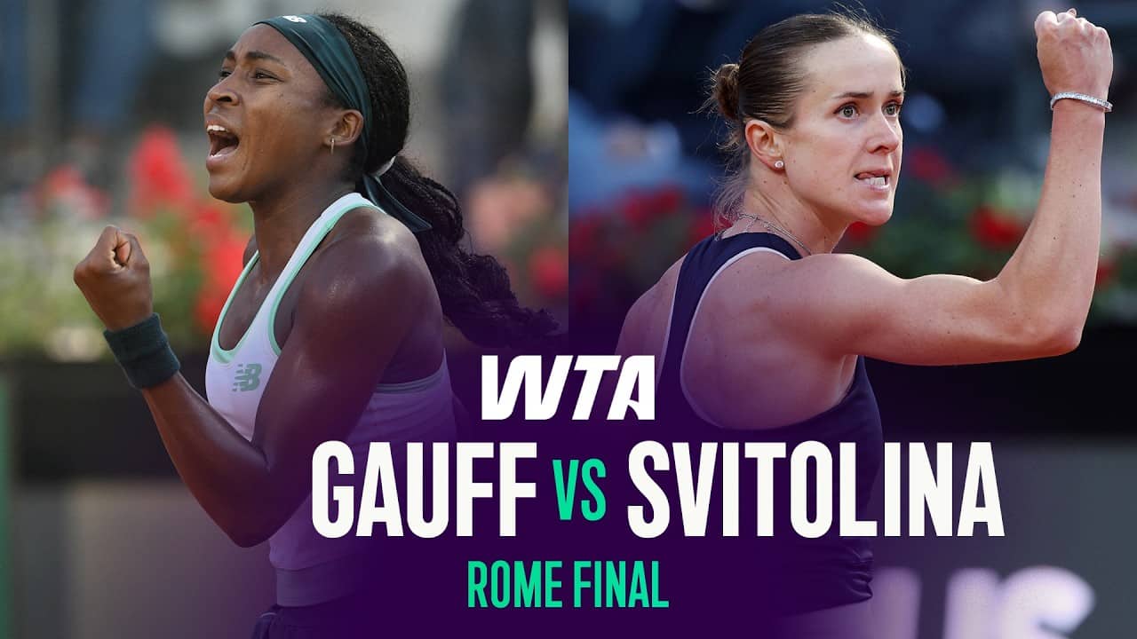 Coco Gauff vs. Elina Svitolina | 2026 Rome Final | WTA Match Highlights