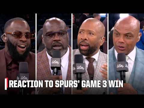 The Inside Guys and Draymond Green react to the Spurs' Game 3 win over the Knicks 🍿 | Inside the NBA