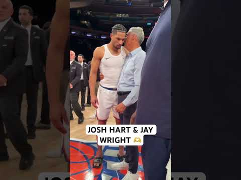 Josh Hart and his college coach Jay Wright π€
