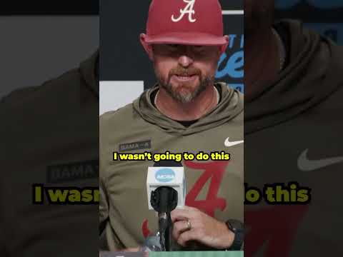 Alabama HC Rob Vaughn reflects on the Tide's run and Justin Lebron's impact 🥹 #shorts