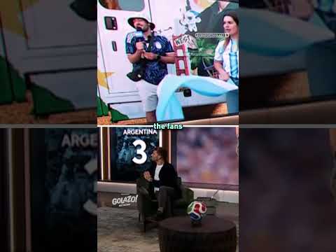 Nico Cantor had a time celebrating Messi's hat-trick with Argentina fans ππ¦π· #GolazoNetwork