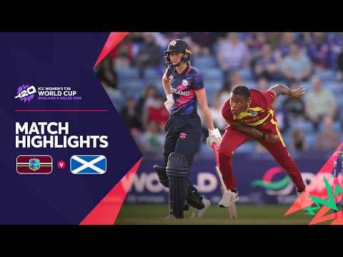 West Indies v Scotland | Match Highlights | Women's #T20WorldCup 2026