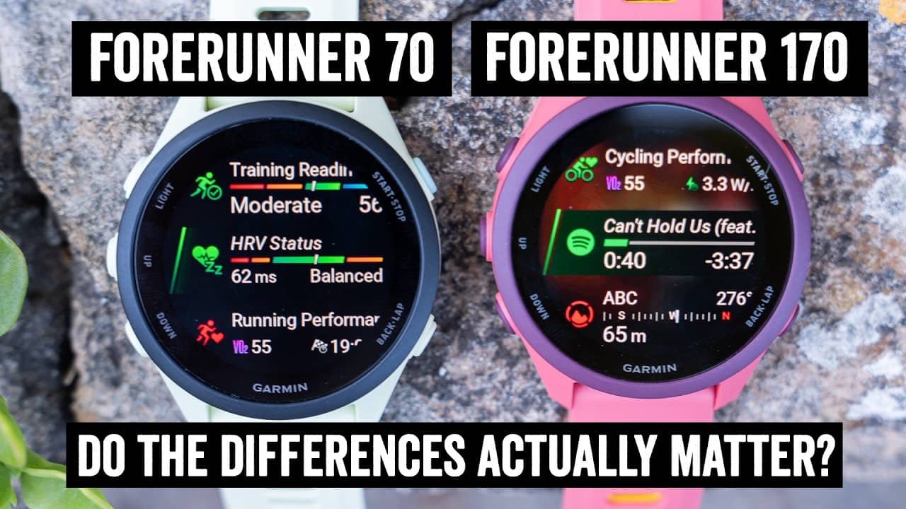 Garmin Forerunner 70 vs 170 Comparison: All 27 Differences Hands-On!