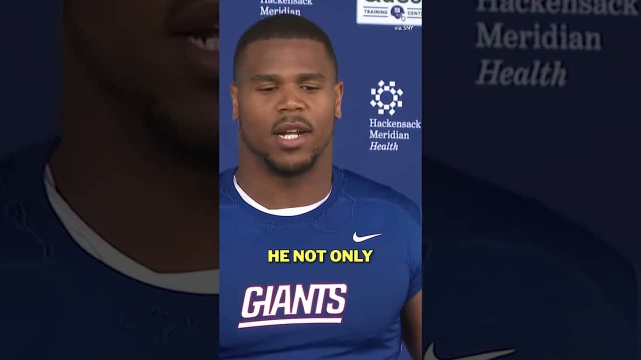Abdul Carter discusses his current relationship with Jaxson Dart #nfl #newyorkgiants #nygiants