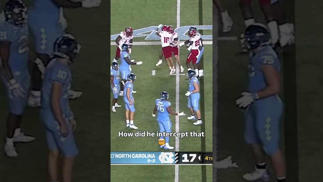 Insane effort π€ #ncstate #accfootball #collegefootball
