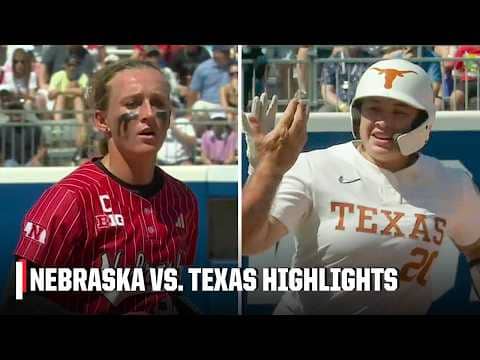 ELIMINATION GAME 🥎 Nebraska vs. Texas | Full Game Highlights | Women’s College World Series
