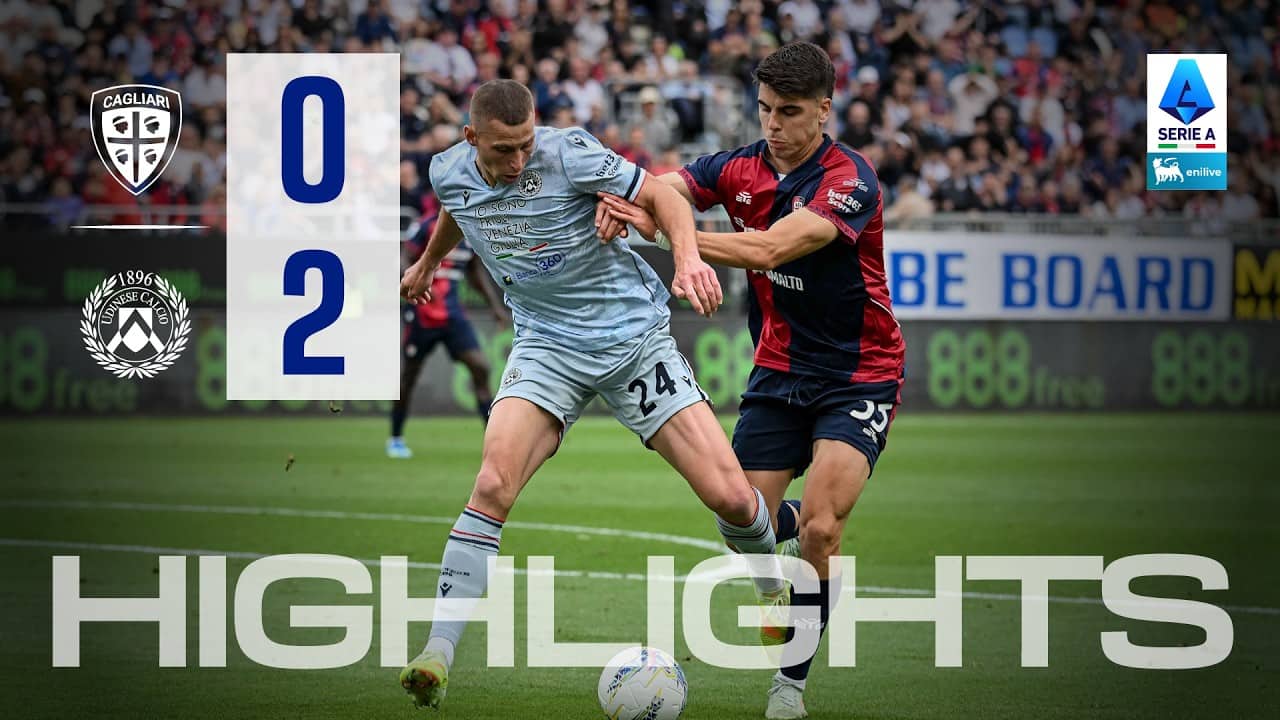 Highlights | Cagliari-Udinese 0-2 | Serie A Enilive