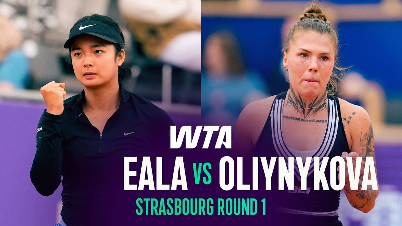 Alexandra Eala vs. Oleksandra Oliynykova | 2026 Strasbourg Round 1 | WTA Match Highlights