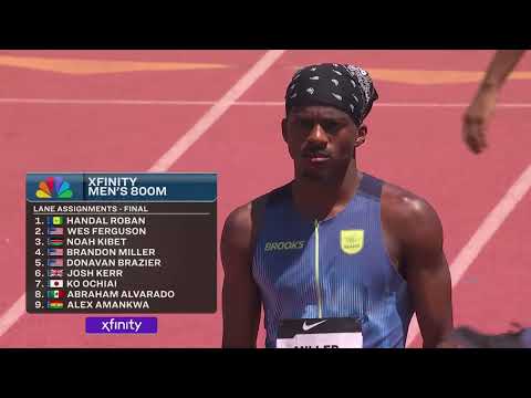 Brandon Miller Runs U.S. Soil Lead 1:43.94 to Win Men's 800m | 2026 USATF Los Angeles Grand Prix