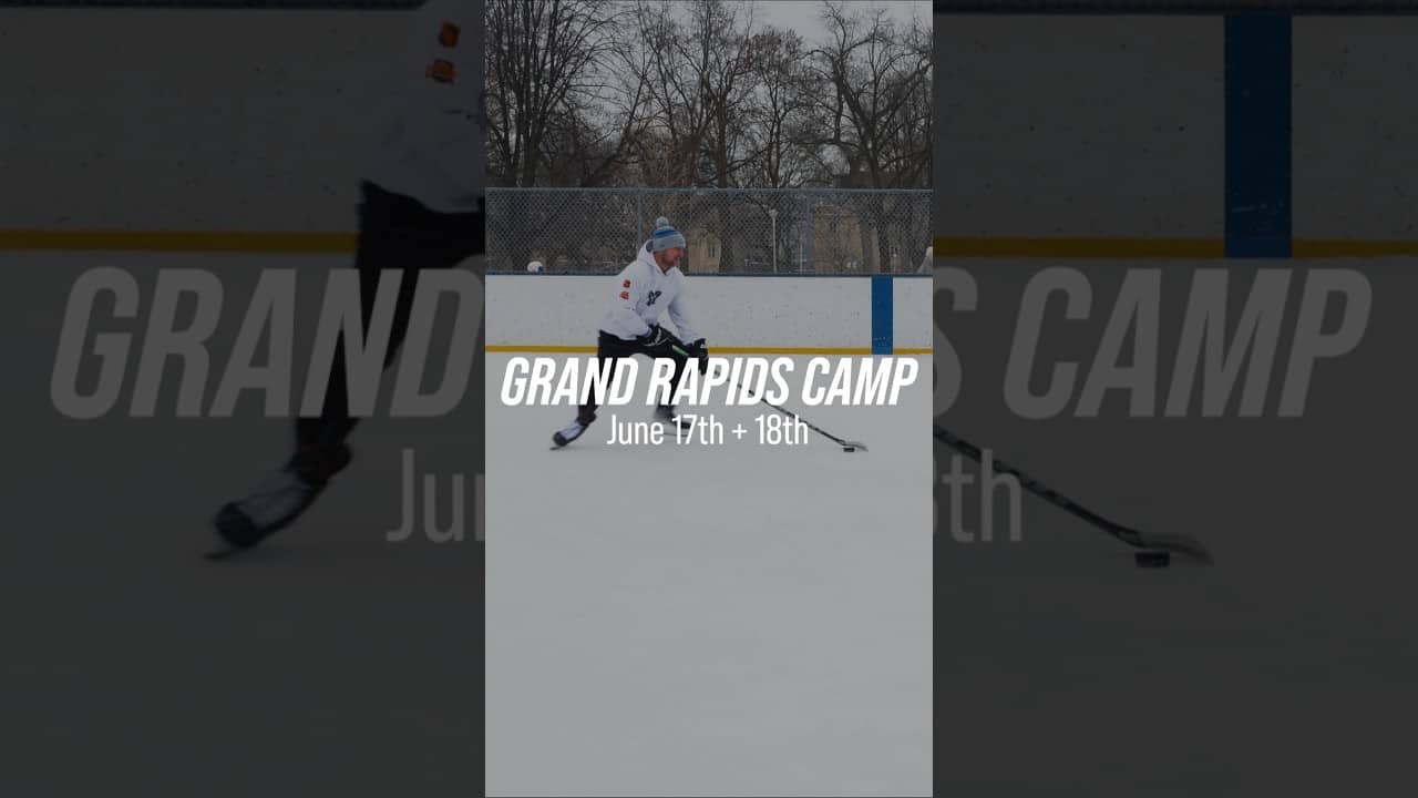 STEP ON THE ICE WITH ME AT THE GRAND RAPIDS CAMP! #hockeycoaching #hockeytraining