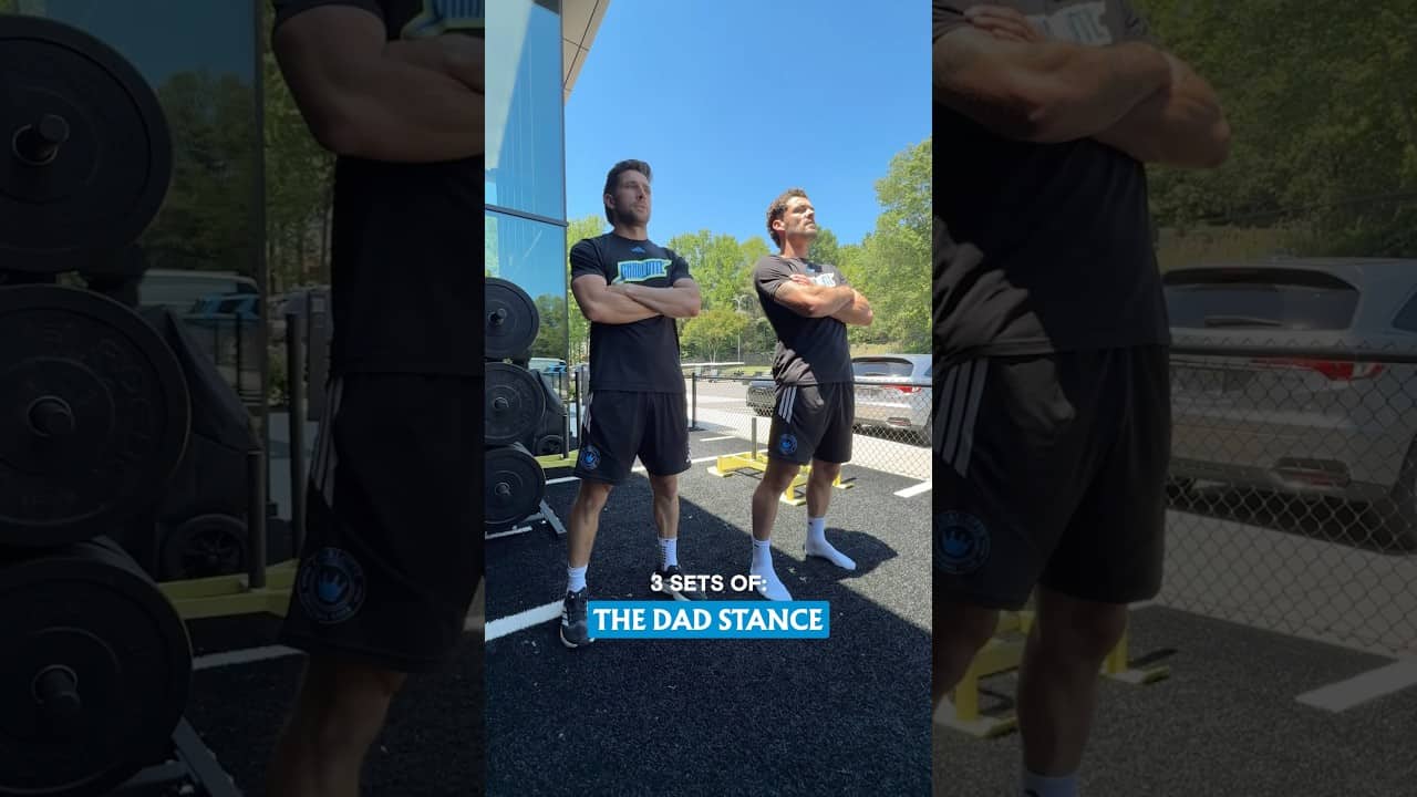 just guys being dads 💪 #dad #dadlife #workout #workoutroutine
