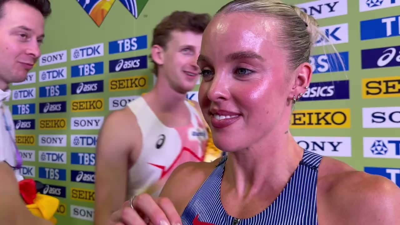 Keely Hodgkinson After Winning 800m Gold, 50.10 4x400m Split At 2026 World Indoor Championships