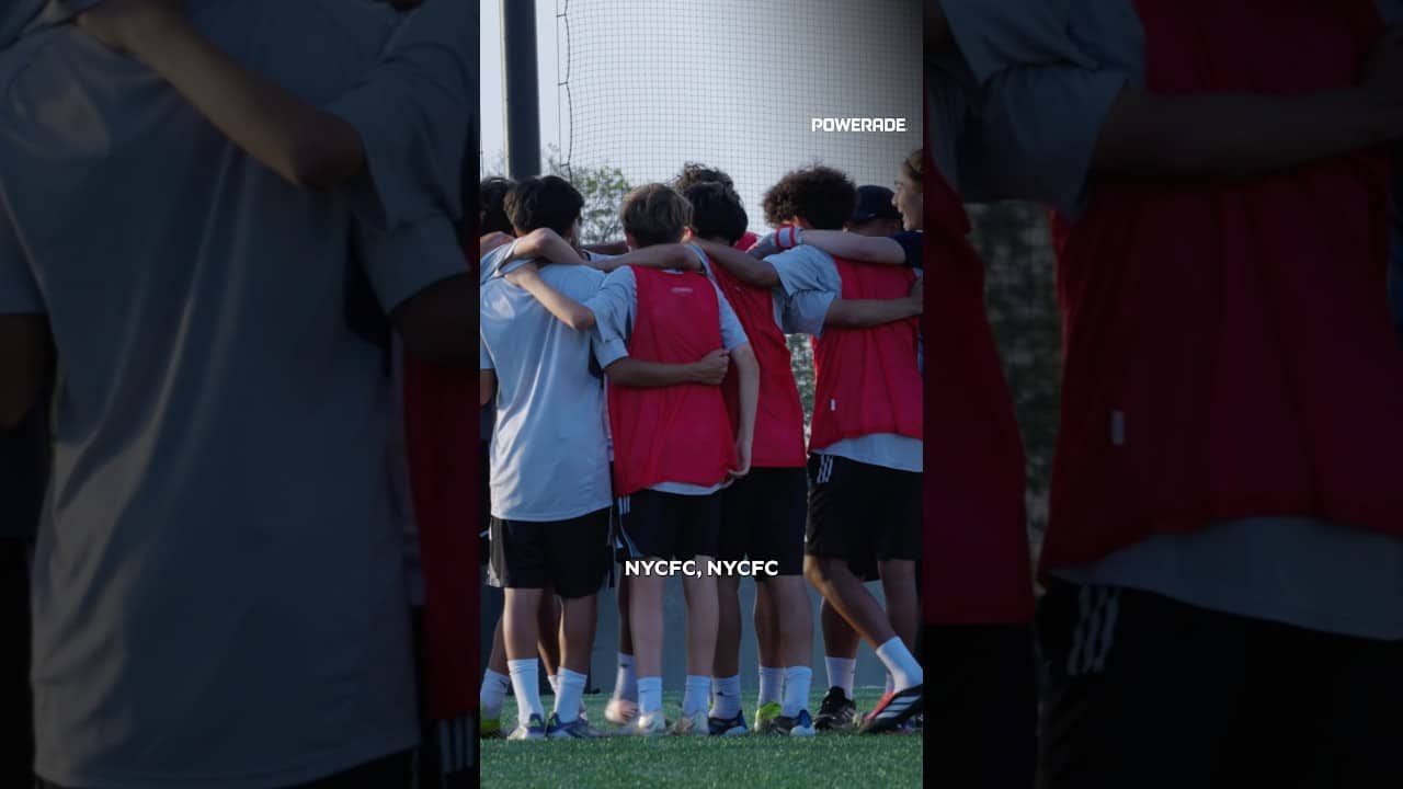 Micβd up and locked in with the U15βsποΈπ ββ @Powerade #mlsnext #newyorkcityfc #micdup