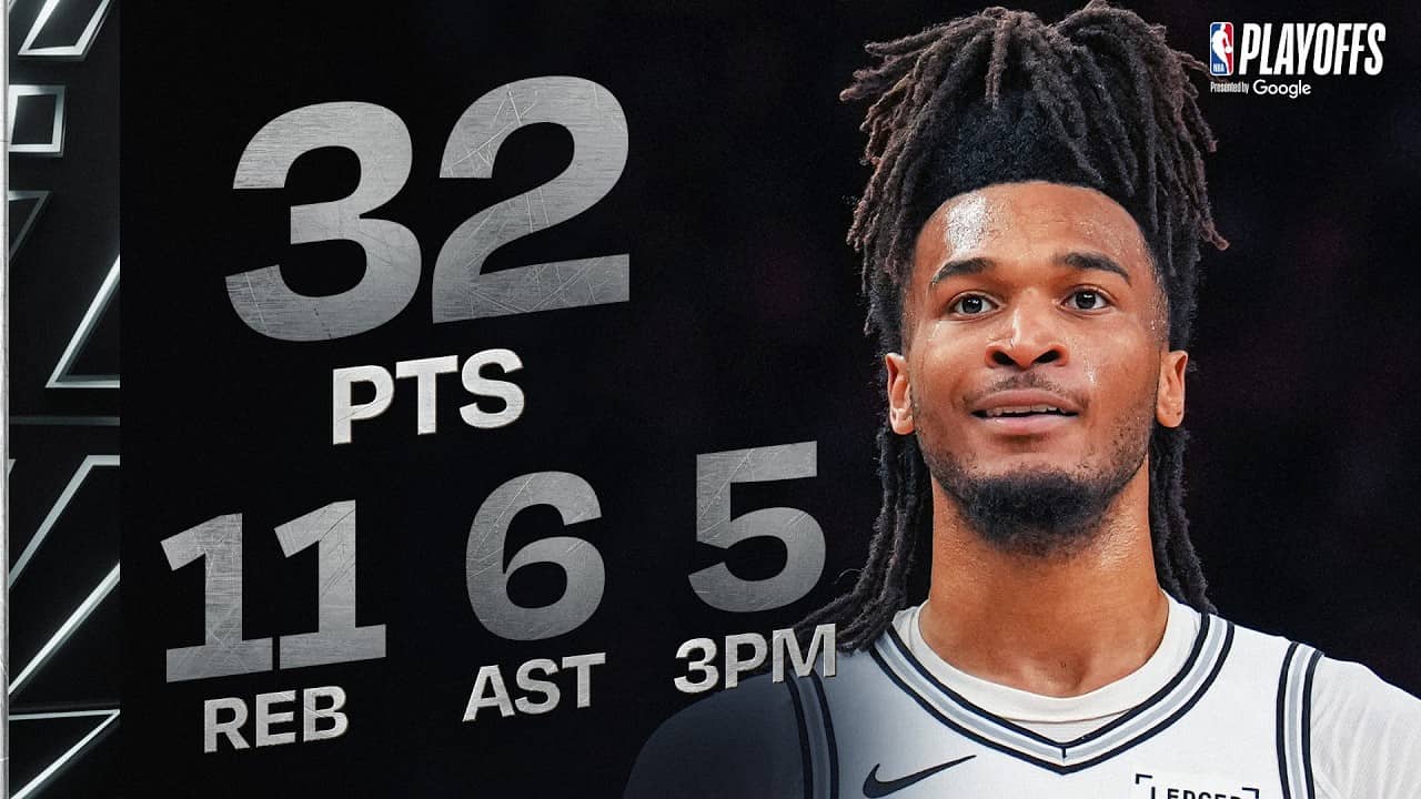 Stephon Castle Joins Playoff History with 32 PTS, 11 REB, 6 AST vs Timberwolves | May 15, 2026
