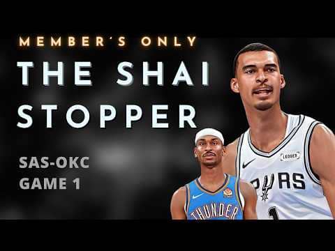 How the Spurs suffocated SGA in Game 1