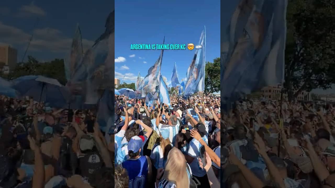 #Argentina fans are ready for the #worldcup 🙌 #soccer #messi #kansascity