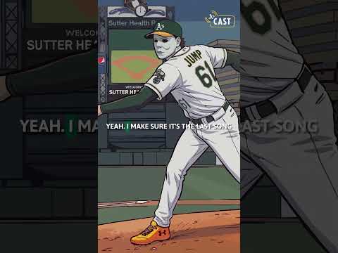 He Listens to WHAT Before Every Game?! π±βΎοΈ #athletics #Shorts