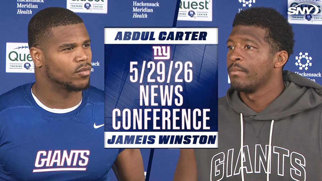 Abdul Carter and Jameis Winston on Jaxson Dart controversy and next steps for Giants