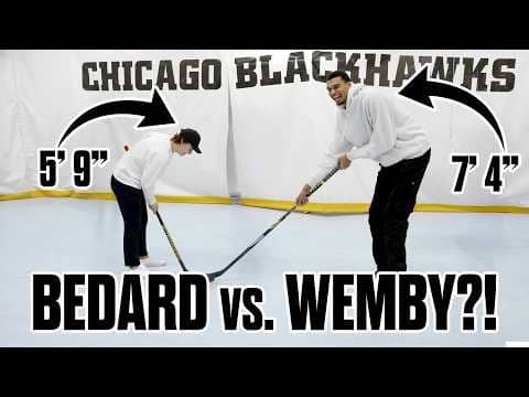 Victor Wembanyama Tries Hockey with Connor Bedard (Uncut)