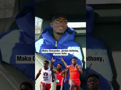 Jordan Anthony goes ๐ for ๐ naming some of the fastest names in the SEC ๐ฅ #track #athlete #interview
