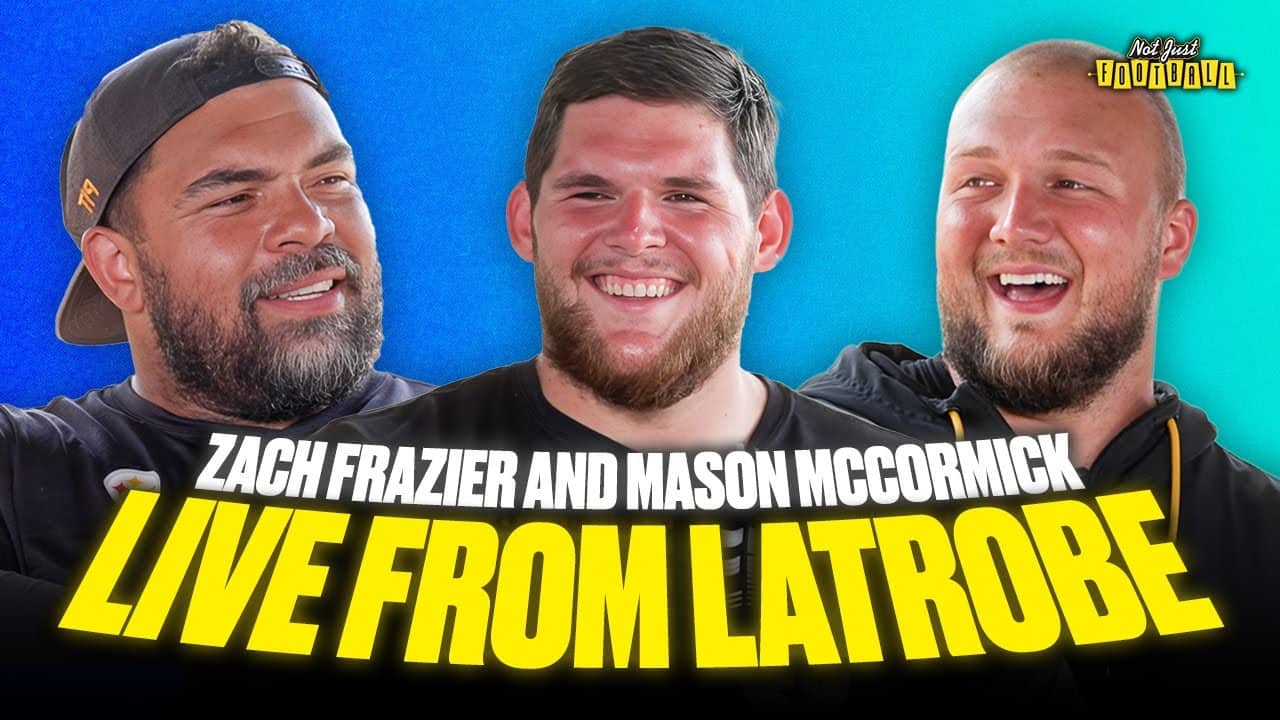 Cam Sits Down With Zach Frazier & Mason McCormick At Steelers Camp | Not Just Football