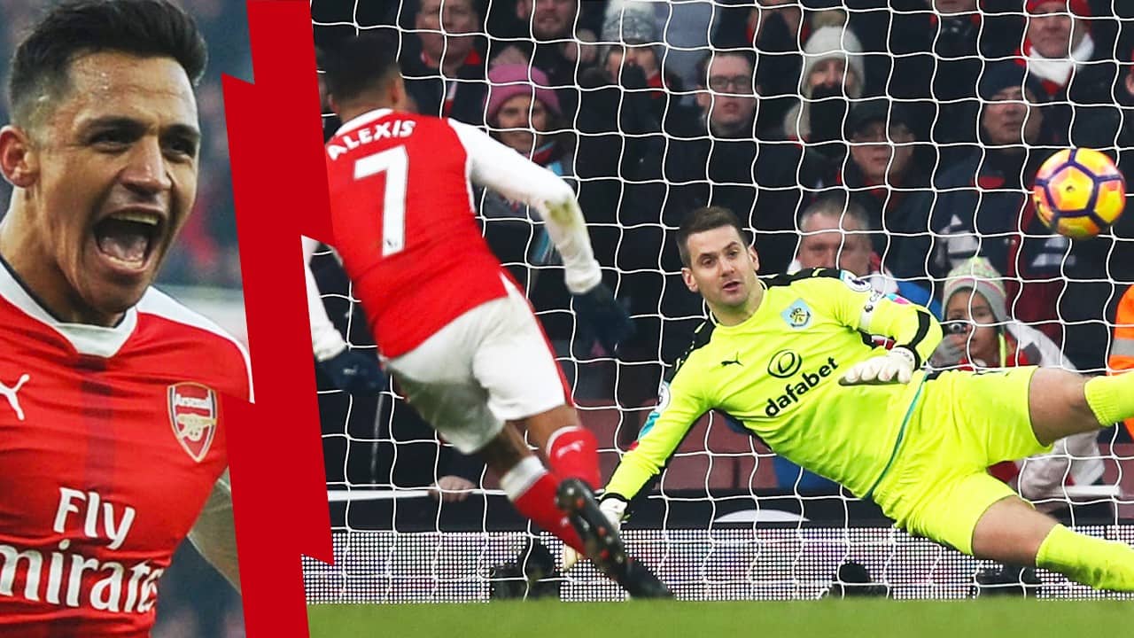 Every Alexis Sanchez Premier League Goal For Arsenal Ft. LATE PANENKA PENALTY vs Burnley