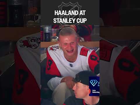 Haaland loving the Stanley Cup vibes π³π΄